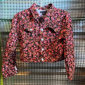 Floral Jean Jacket for Kids